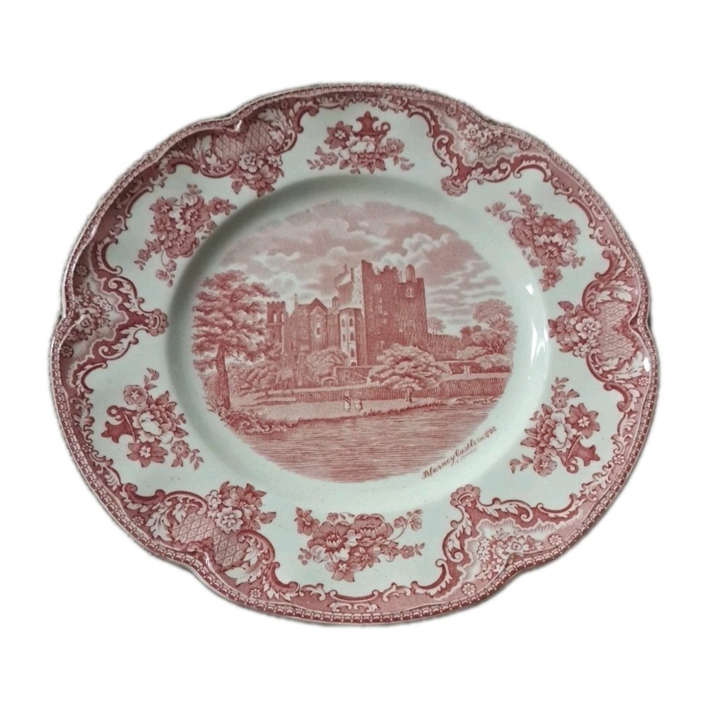 VTG Johnson Brothers Old Britain Castles Blarney 10" Pink Dinner Plate England
